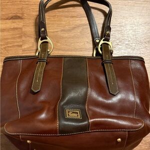 Dooney Bourke Brown Leather Shoulder Bag